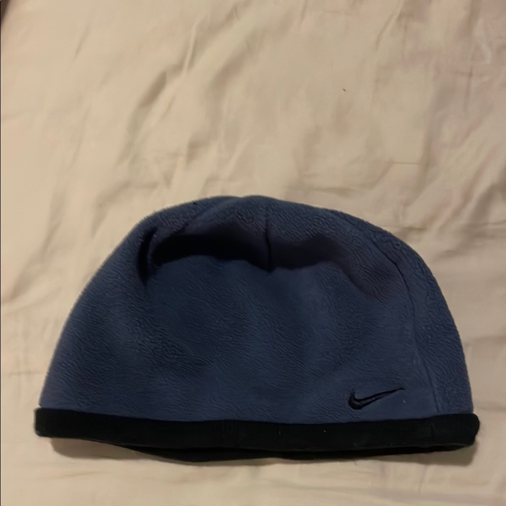 Nike Navy and Black Fleece Beanie